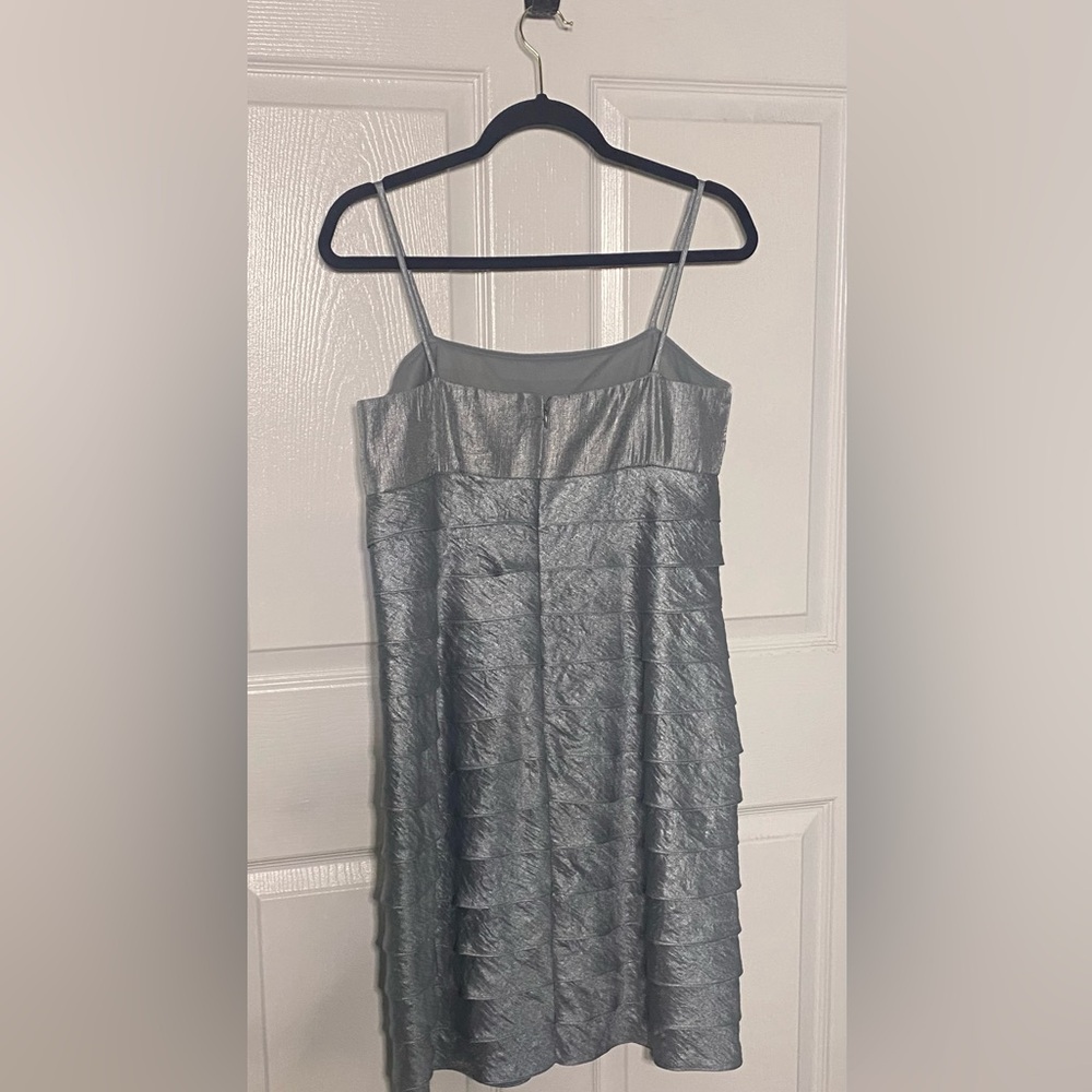 Jessica Howard Stunning Silver Dress with jacket 12P - Picture 2 of 10
